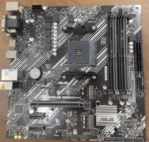 华硕B550M-K主板am4支持1700 2600 3600 5600 5950x处理器