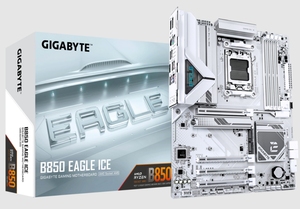 技嘉B850 EAGLE ICE冰猎鹰AM5主板支持7800x3d 9700x 9950xcpu