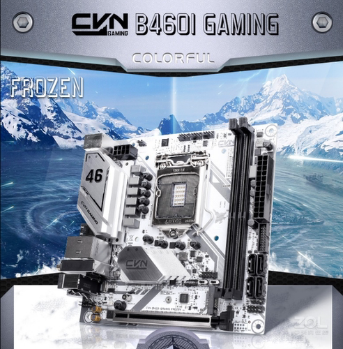 七彩虹CVN B460I GAMING FROZEN V20台式机itx主板1200支持cpu