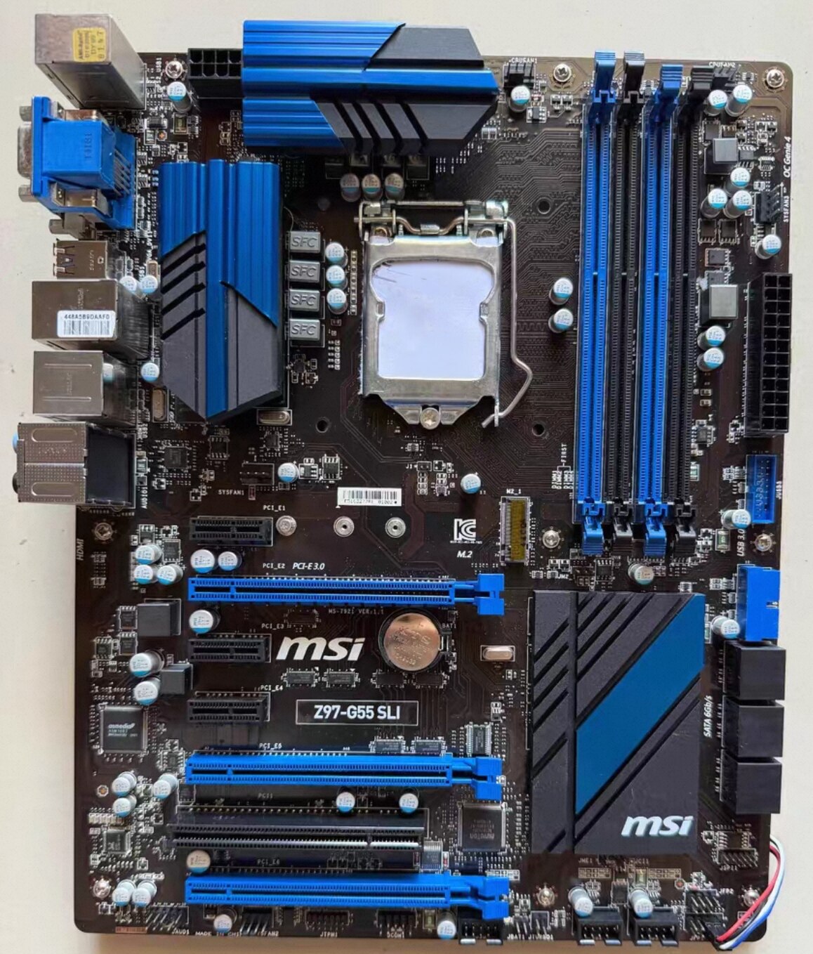 微星z97 g55 sli主板1150针支持4430 4570 4790kcpu处理器