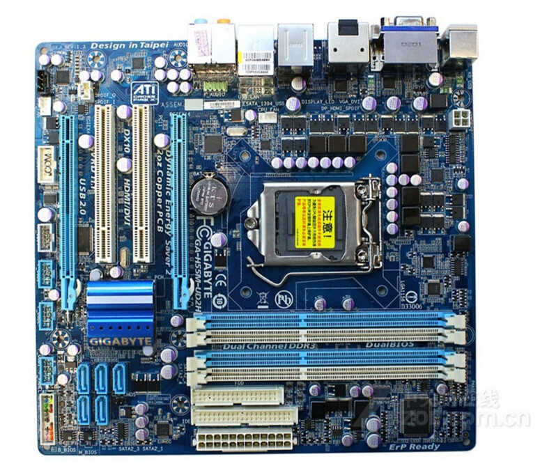 技嘉GA-H55M-UD2H主板1156针支持i3 530i5 650 760 i7870另有套装