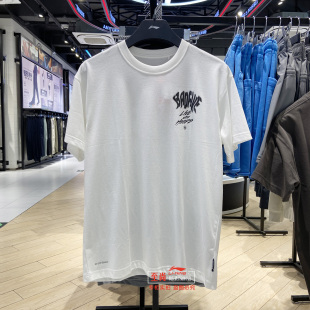 新款 2024夏季 反伍吸湿排汗宽松休闲运动T恤AHSU423 男士 李宁短袖