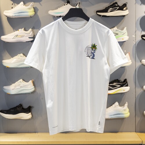 李宁短袖男子冰感舒适短袖T恤