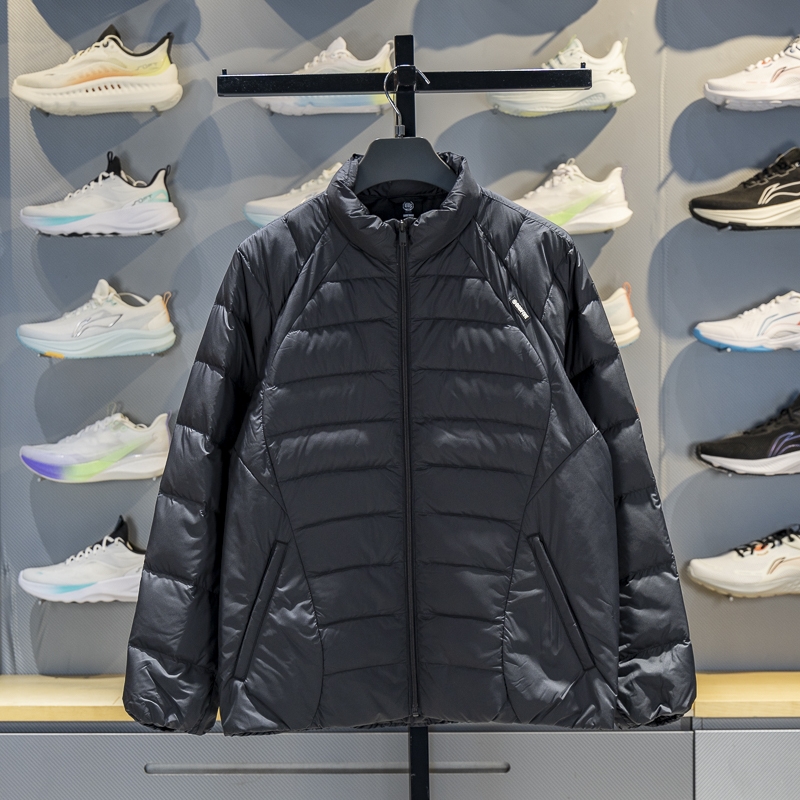 李宁保暖立领男子运动保暖外套