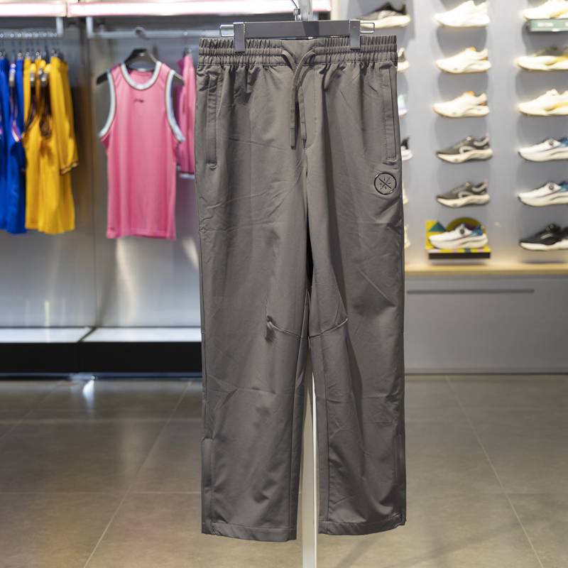 李宁直筒男子加绒保暖运动裤