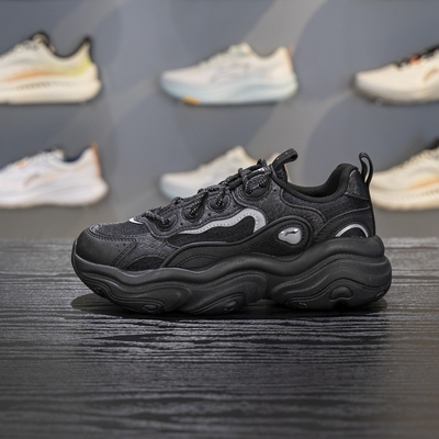 李宁缓震耐磨女子系带休闲鞋