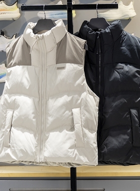 李宁羽绒马甲男子2025新款反伍系列80%鸭绒保暖防泼水马甲AMRV029