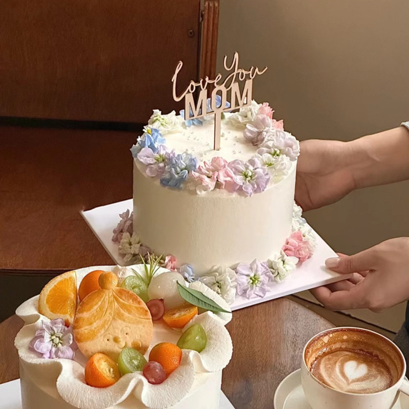 网红ins风母亲节简约裱花蛋糕装饰妈妈生日氛围感木质MOM插件插牌,节庆用品/礼品,蛋糕/烘焙装饰用品,淘宝优惠券,粉丝福利购,淘宝优惠卷