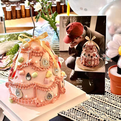 权志龙GD同款珠宝生日蛋糕装饰