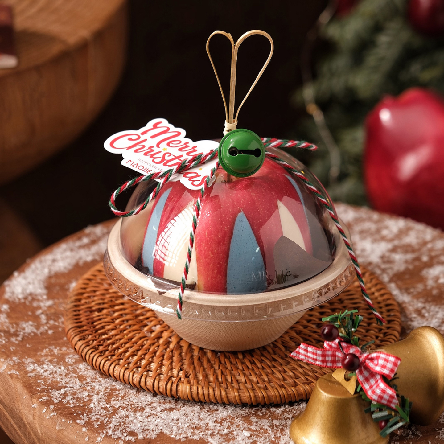 2025圣诞节主题苹果冷萃酸奶球