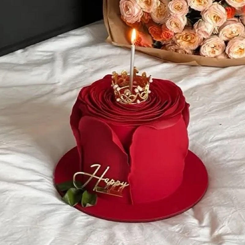 2.14情人节红色玫瑰ins风亚克力插件插牌拉线膏甜品蛋糕装饰,节庆用品/礼品,蛋糕/烘焙装饰用品,淘宝优惠券,粉丝福利购,淘宝优惠卷
