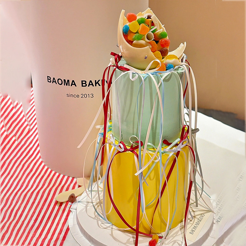 创意多巴胺彩色软糖破壳日蛋糕装饰蛇宝生日芭蕾风DIY蝴蝶结丝带,节庆用品/礼品,蛋糕/烘焙装饰用品,淘宝优惠券,粉丝福利购,淘宝优惠卷