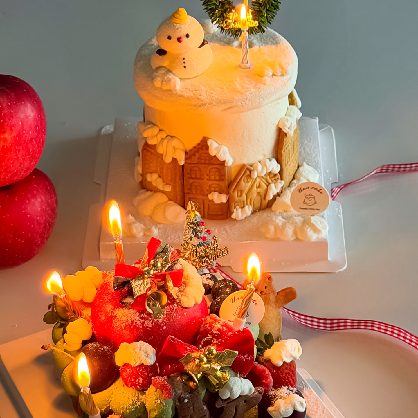 2025圣诞节主题房屋饼干雪人蛋糕