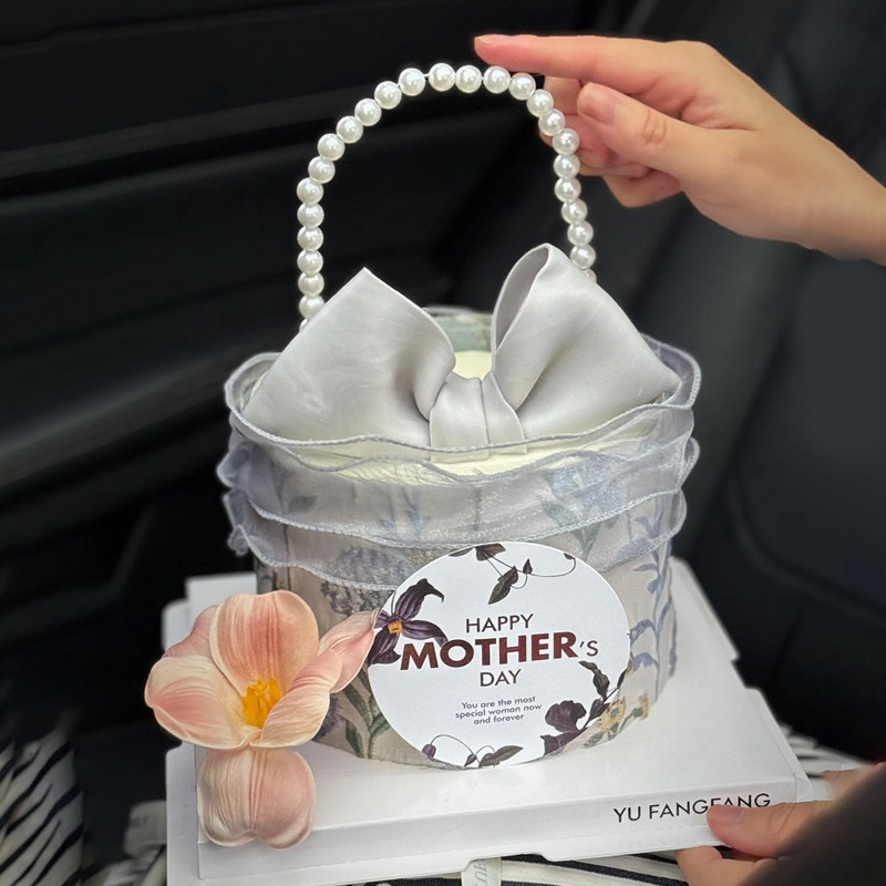 38女神网红母亲节手提包珍珠串插件郁金香蒲公英布艺围边蛋糕装饰,节庆用品/礼品,蛋糕/烘焙装饰用品,淘宝优惠券,粉丝福利购,淘宝优惠卷