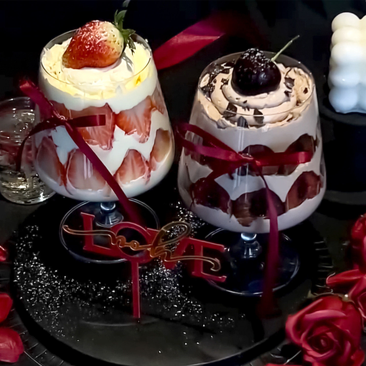 网红2.14情人节草莓红酒杯蛋糕装饰情侣表白碰碰杯LOVE亚克力丝带,节庆用品/礼品,蛋糕/烘焙装饰用品,淘宝优惠券,粉丝福利购,淘宝优惠卷