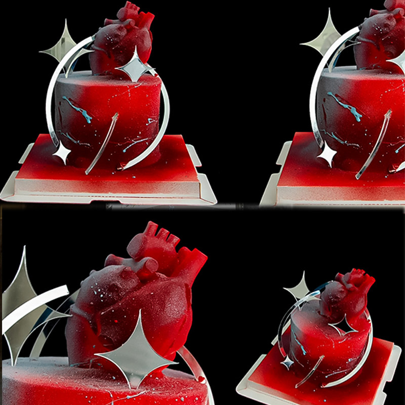 520情人节纪念日喷砂心脏蛋糕装饰情侣告白怦然心动星芒插件,节庆用品/礼品,蛋糕/烘焙装饰用品,淘宝优惠券,粉丝福利购,淘宝优惠卷