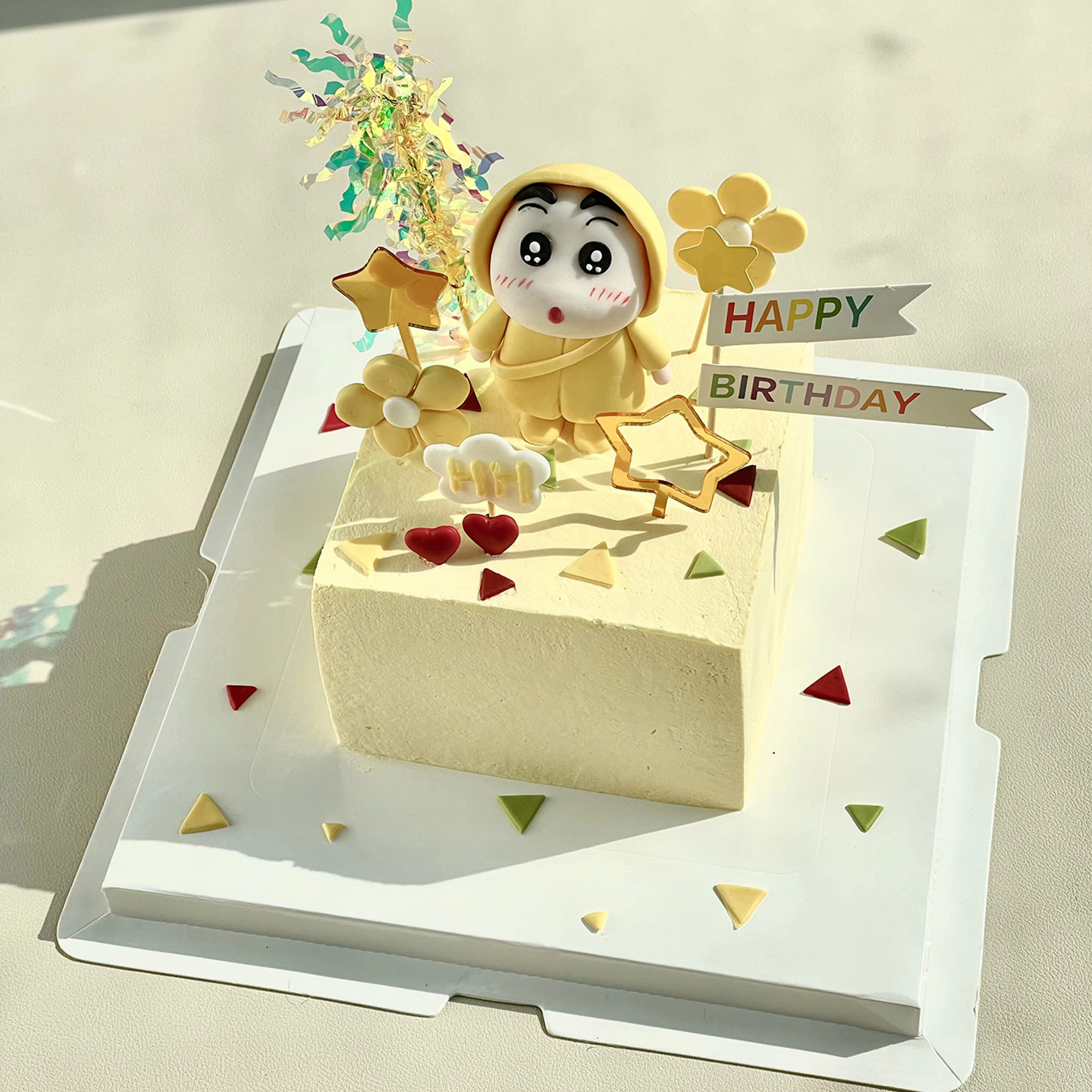 创意蜡笔小新蛋糕装饰可爱儿童生日雨衣小新玩偶花朵星星雨丝插件,节庆用品/礼品,蛋糕/烘焙装饰用品,淘宝优惠券,粉丝福利购,淘宝优惠卷