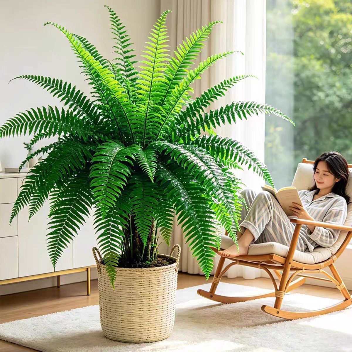富贵蕨榕树招财转运盆栽大型室内北欧植物观叶老桩幸福树客厅绿植