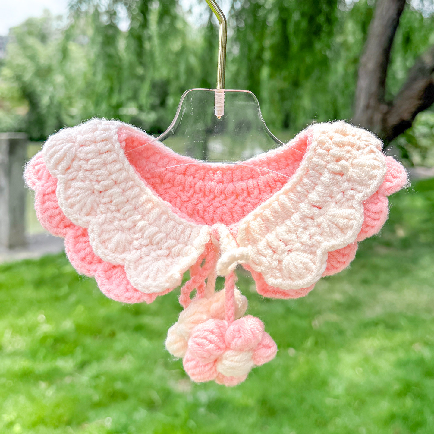 宠物猫咪粉色围脖项圈宠物狗狗布偶猫幼猫配饰口水巾围兜小装饰品