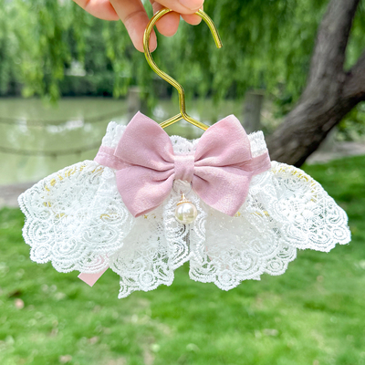 猫咪蕾丝围脖蝴蝶结项圈宠物狗狗布偶猫幼猫口水巾围兜装饰品配饰