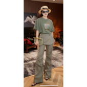 套头印花休闲T恤女DL2506032 圆领短袖 黛利新款 时尚