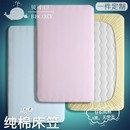 婴儿床笠纯棉软糯单件儿童四季 床单针织白椭圆床罩新生儿裸睡定做