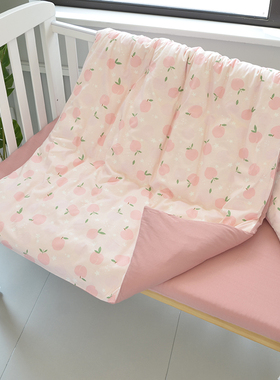 婴儿被套纯棉针织薄软新生儿A类宝宝被罩儿童幼儿园床四件套定制