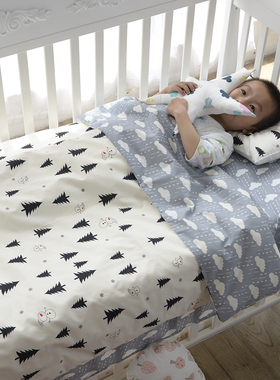 春夏秋全棉床褥套纯棉床垫套幼儿园褥垫套儿童新生儿床品小被套