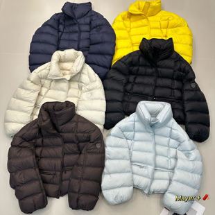 欧洲站2025冬季新款立领90白鹅绒短款羽绒服女宽松显瘦保暖外套潮