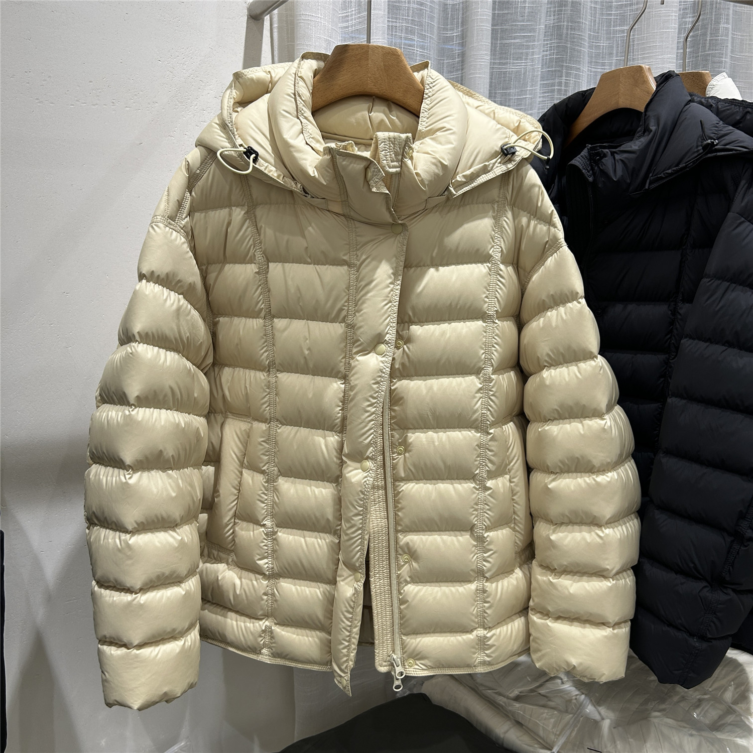 欧洲站欧货2025冬季新款连帽白鹅绒羽绒服女韩版宽松中长款外套,女装/女士精品,羽绒服,淘宝优惠券,粉丝福利购,淘宝优惠卷