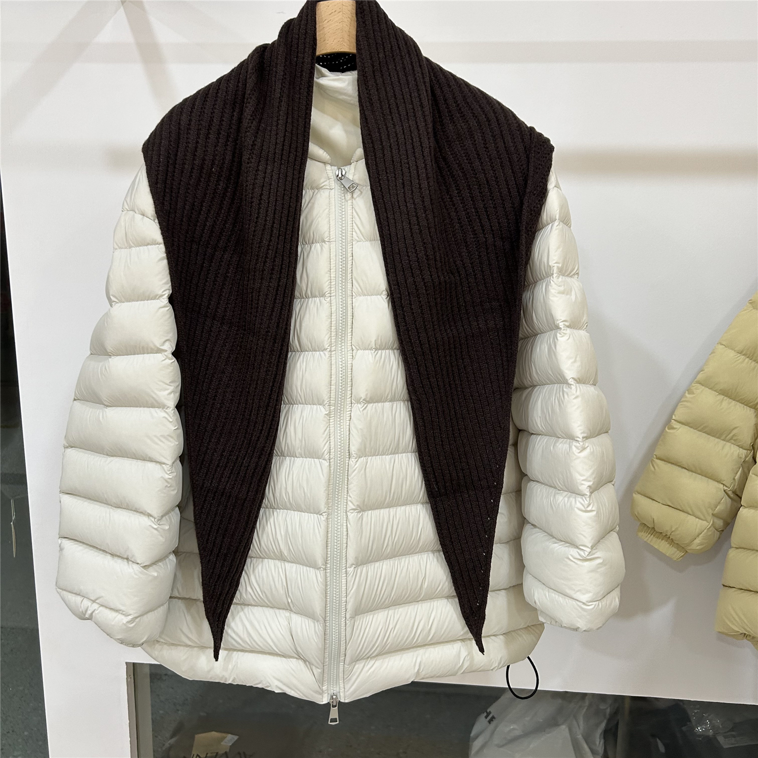 欧洲站2025冬季新款披肩90白鸭绒羽绒服宽松百搭显瘦时尚韩版外套