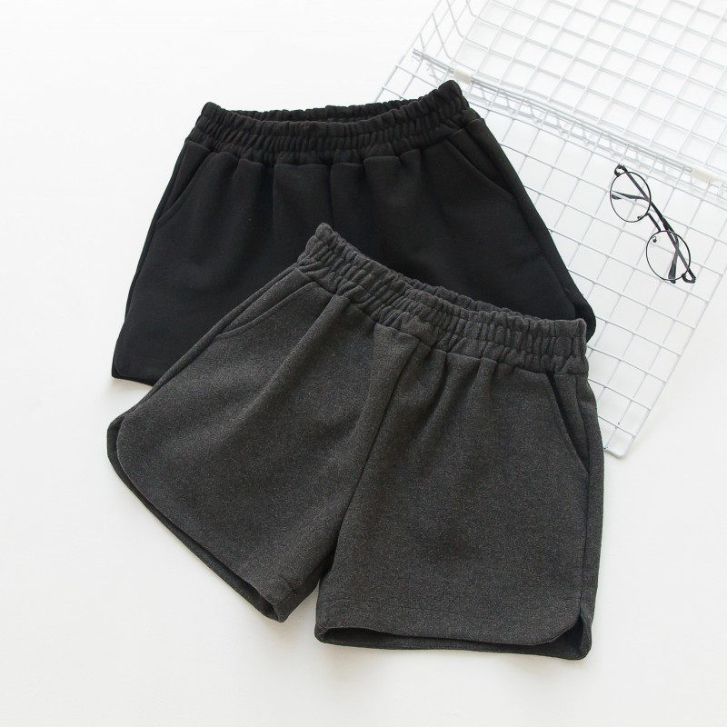 韩版高腰毛呢短裤秋冬款2024新款阔腿裤显瘦外穿宽松休闲靴裤子女,女装/女士精品,休闲裤,淘宝优惠券,粉丝福利购,淘宝优惠卷