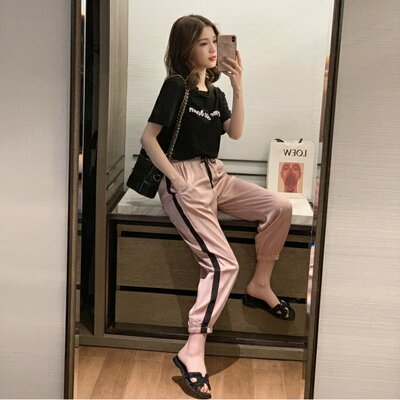 哈伦鬼步舞夏季束脚工装裤