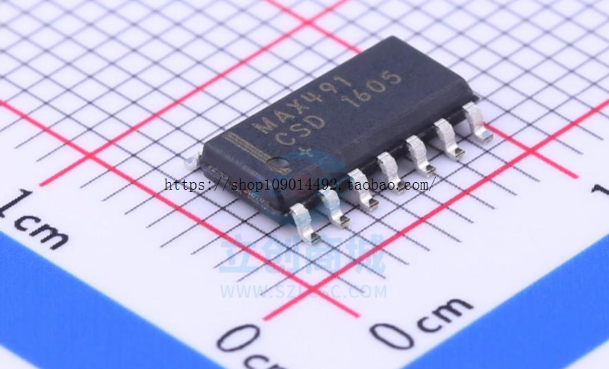 RS485/RS-422收发器 MAX491CSD MAX491 正品全新进口集成电路