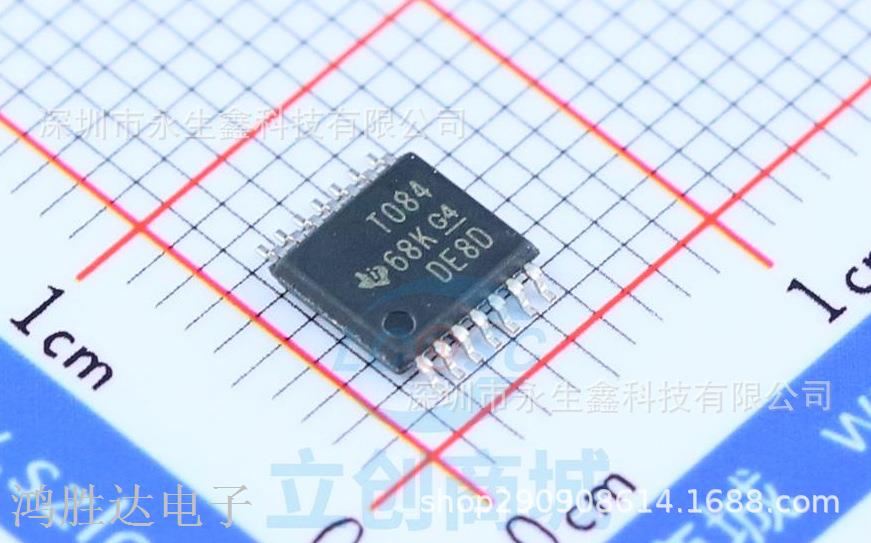 全新原装正品 TL084CPWR T084 贴片 TSSOP14封装 四路运算放大器