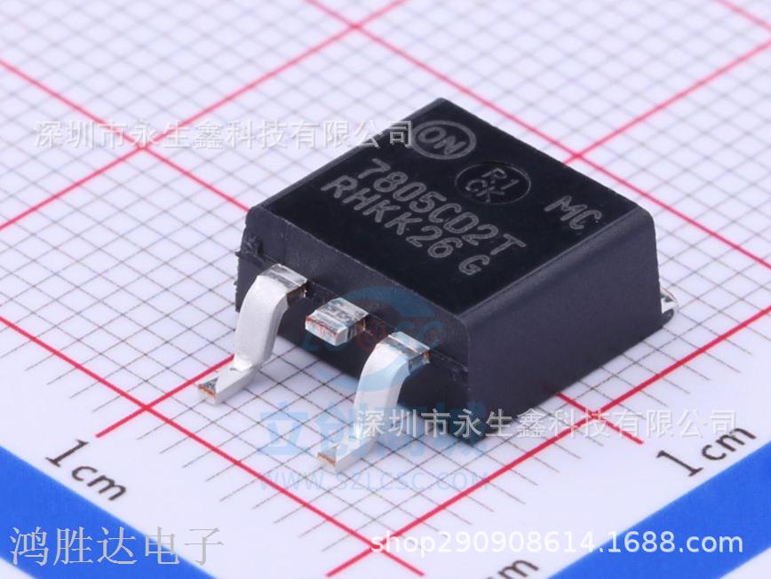 原装正品 MC7805CD2TR4G TO-263-2 5V/1A 正输出 线性稳压器