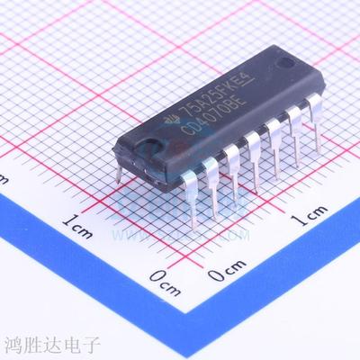 4000系列逻辑芯片 CD4070BE DIP-14 原装现货 假一赔十