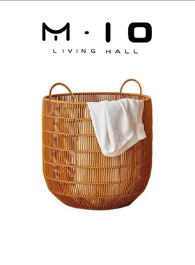 MIO LIVING·暖系 | 收纳筐仿藤编防水脏衣篓浴室脏衣篮洗衣篮小