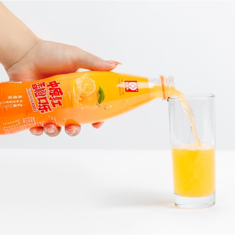 郏县本地特产香橙口乐500ml香橙味河南特色饮料童年记忆碳酸饮料