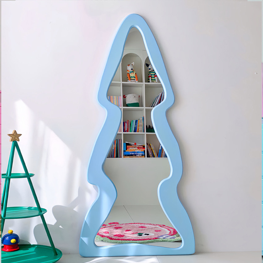 有家造物多巴胺可爱风异形全身穿衣镜粉色艺术卧室家用落地试衣镜,住宅家具,穿衣镜,淘宝优惠券,粉丝福利购,淘宝优惠卷