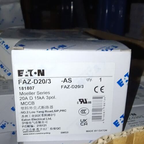 议价EATON Moeller塑壳断路器FAFA34000FA36000