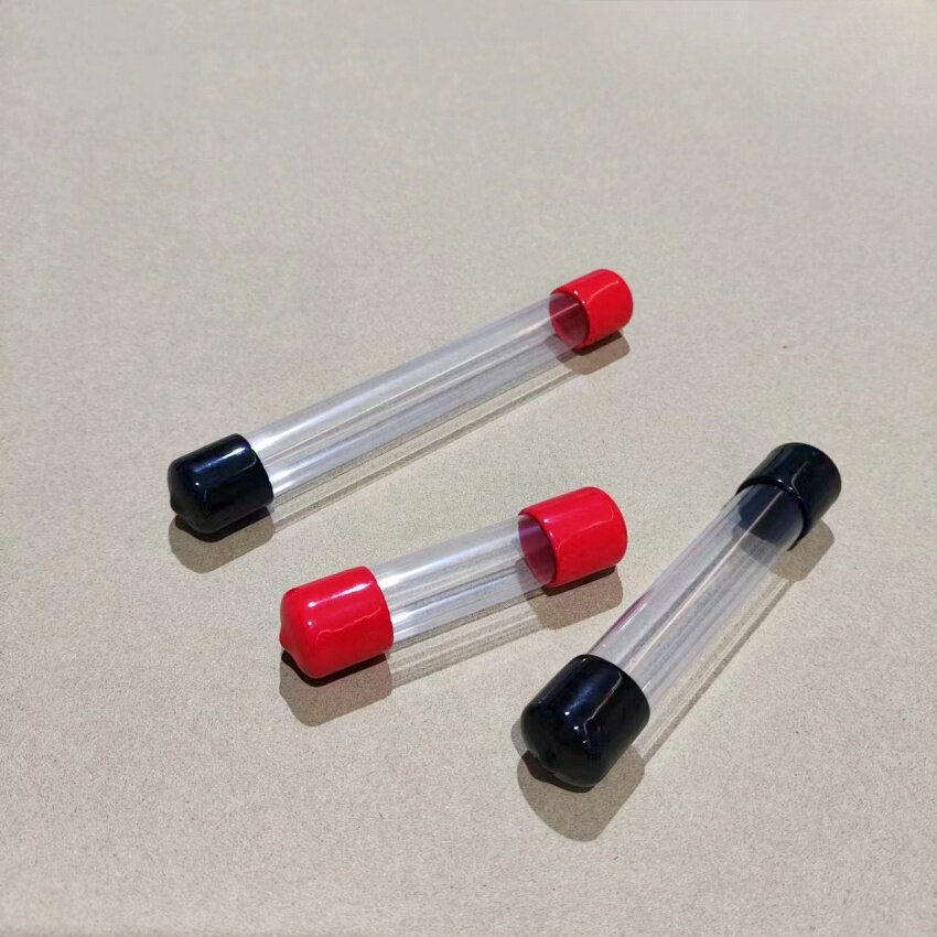 透明硬管 PVC透明管 塑料透明管 带盖子包装管套管外径18内径17mm