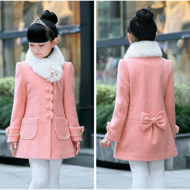 Manteau pour fille en laine - Ref 2161694 Image 1