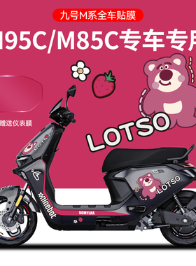 适用于九号电动车远航家M95C/M80C贴纸版画个性装饰贴纸仪表膜