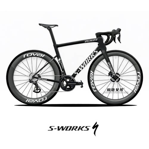 适用于S-WORKS公路车闪电字标涂装贴纸个性装饰贴LOGODIY轮圈英文