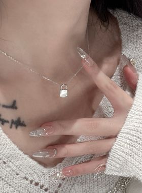 「一生锁爱」贝壳小锁锁项链高级感小众设计锁骨链女