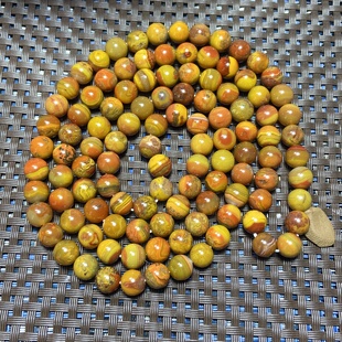 河北宣化战国红玛瑙精品108项链直径约8毫米一物一图收藏精品