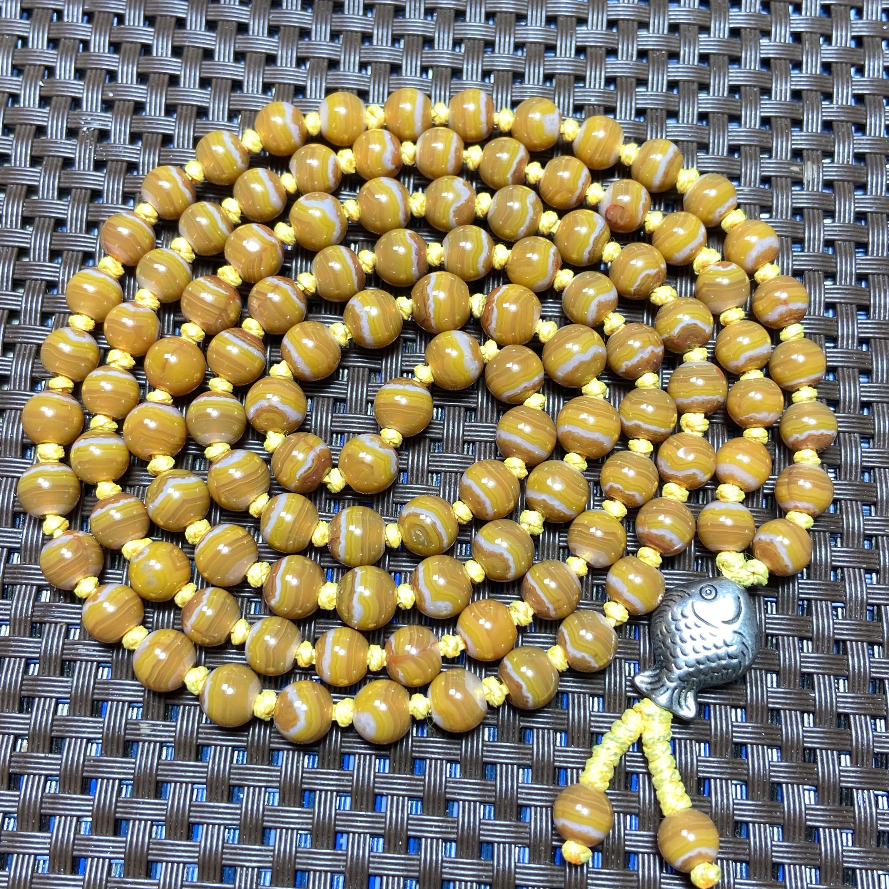 河北宣化战国红玛瑙同料108项链直径约7.5毫米一物一图收藏精品