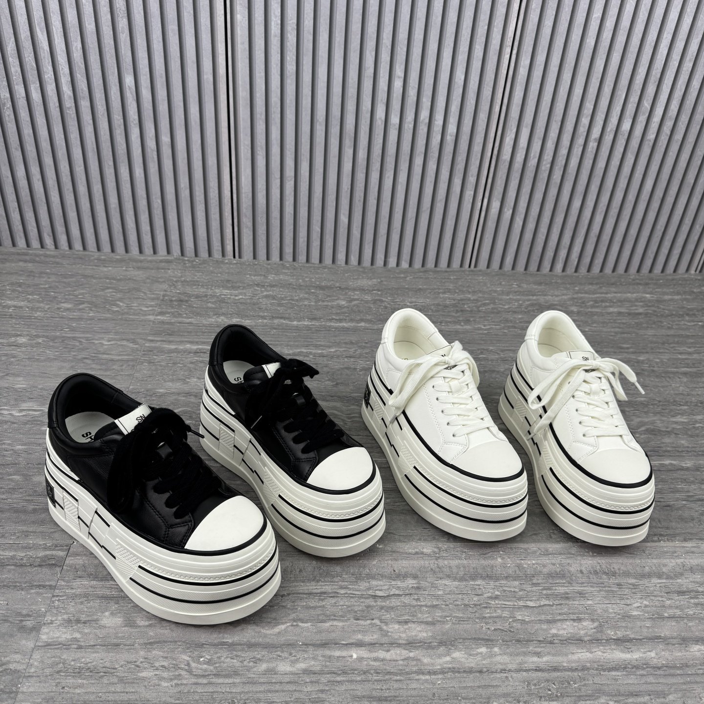 2026春季新款休闲风厚底松糕鞋女欧货欧洲站真皮拼色内增高运动鞋,女鞋,松糕（摇摇）鞋,淘宝优惠券,粉丝福利购,淘宝优惠卷