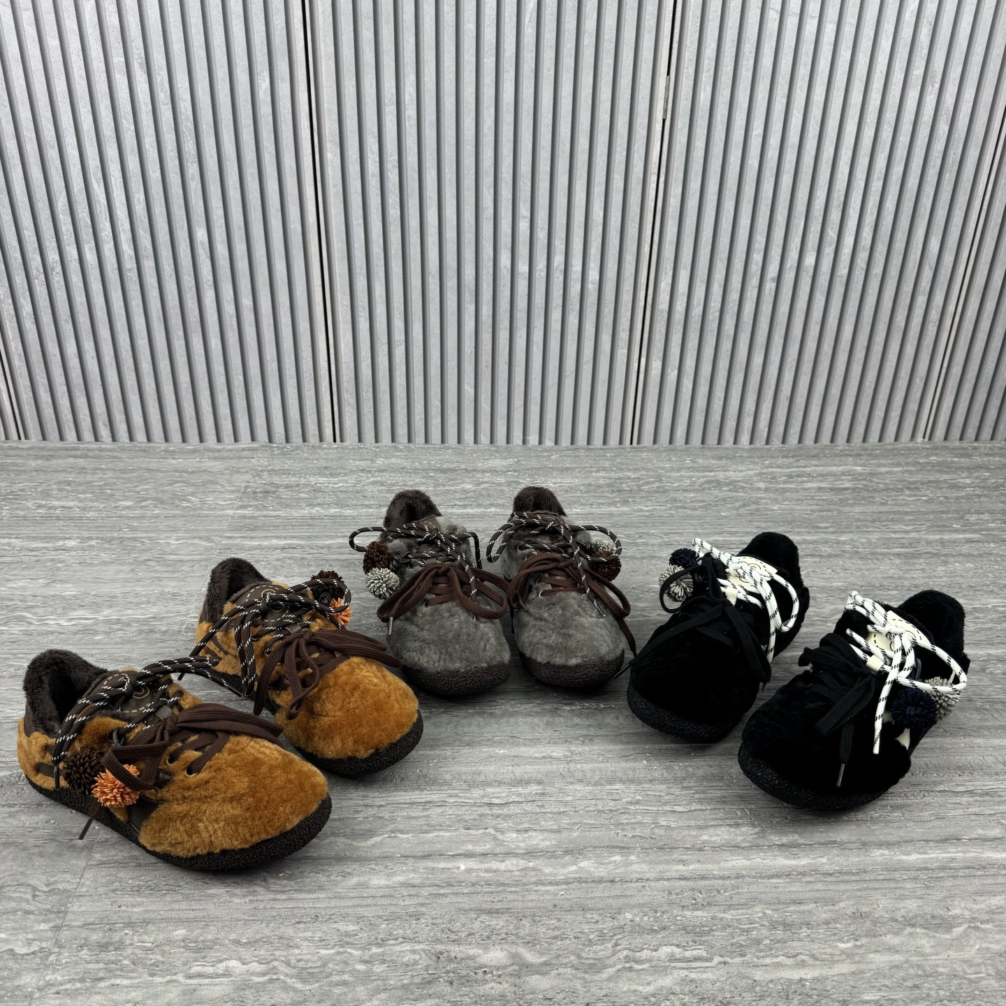 乐魔欧洲站欧货真皮女鞋2025冬季新款低跟平底圆头加绒羊毛德训鞋,女鞋,德训鞋,淘宝优惠券,粉丝福利购,淘宝优惠卷